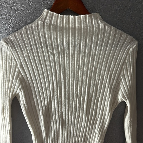 Princess Polly The Butler White Mock Neck Sweater Top - Picture 7 of 13